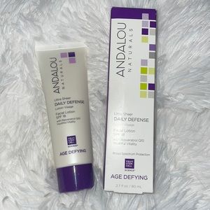 🌤 NEW Andalou Naturals | Ultra Sheer Daily Defense Facial Lotion, SPF 18